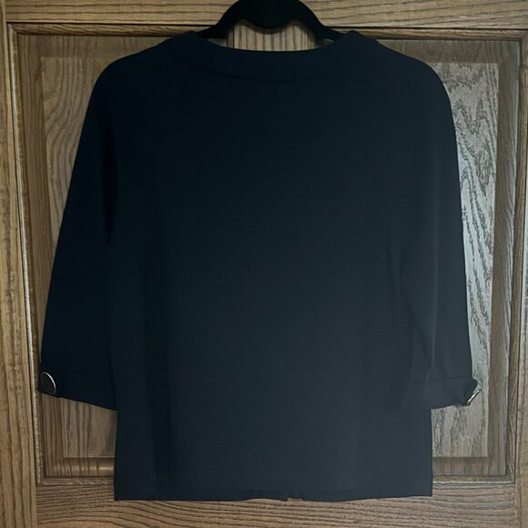 Dialogue Womens Short Navy Jacket - 3/4 Sleeves - Small - Picture 3 of 7